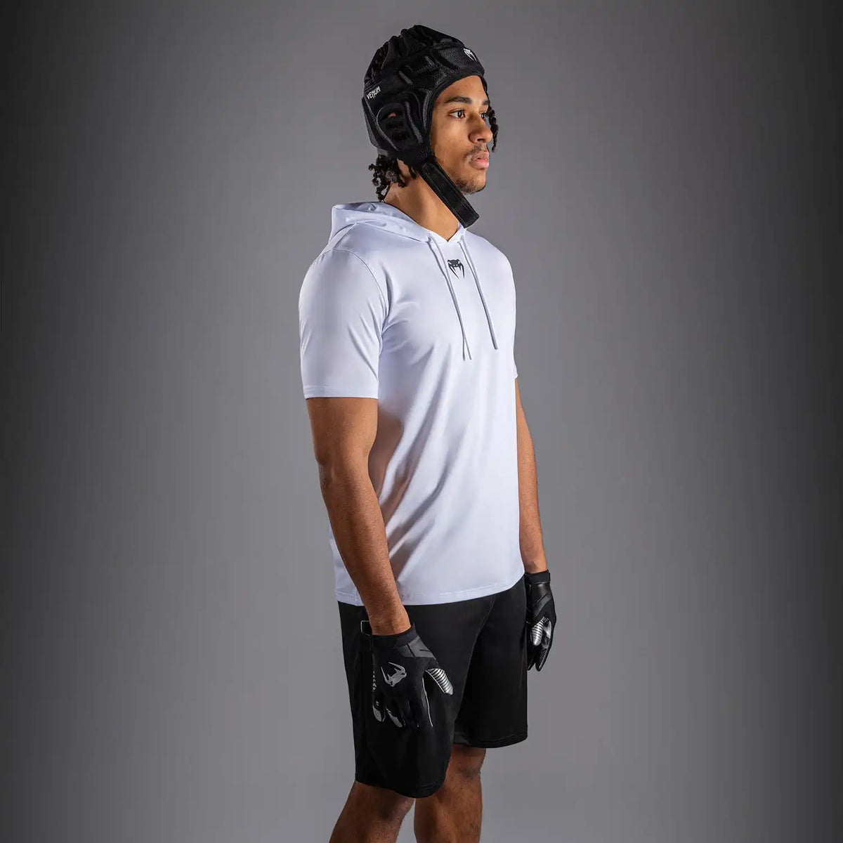 Venum Elite Personalized Short Sleeve Dry-Tech Hoodie - White