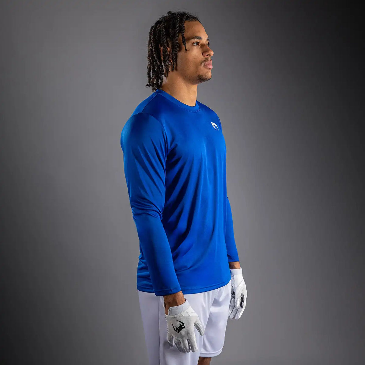 Venum Lineup Personalized Performance Long Sleeve T-Shirt Royal - Blue/White