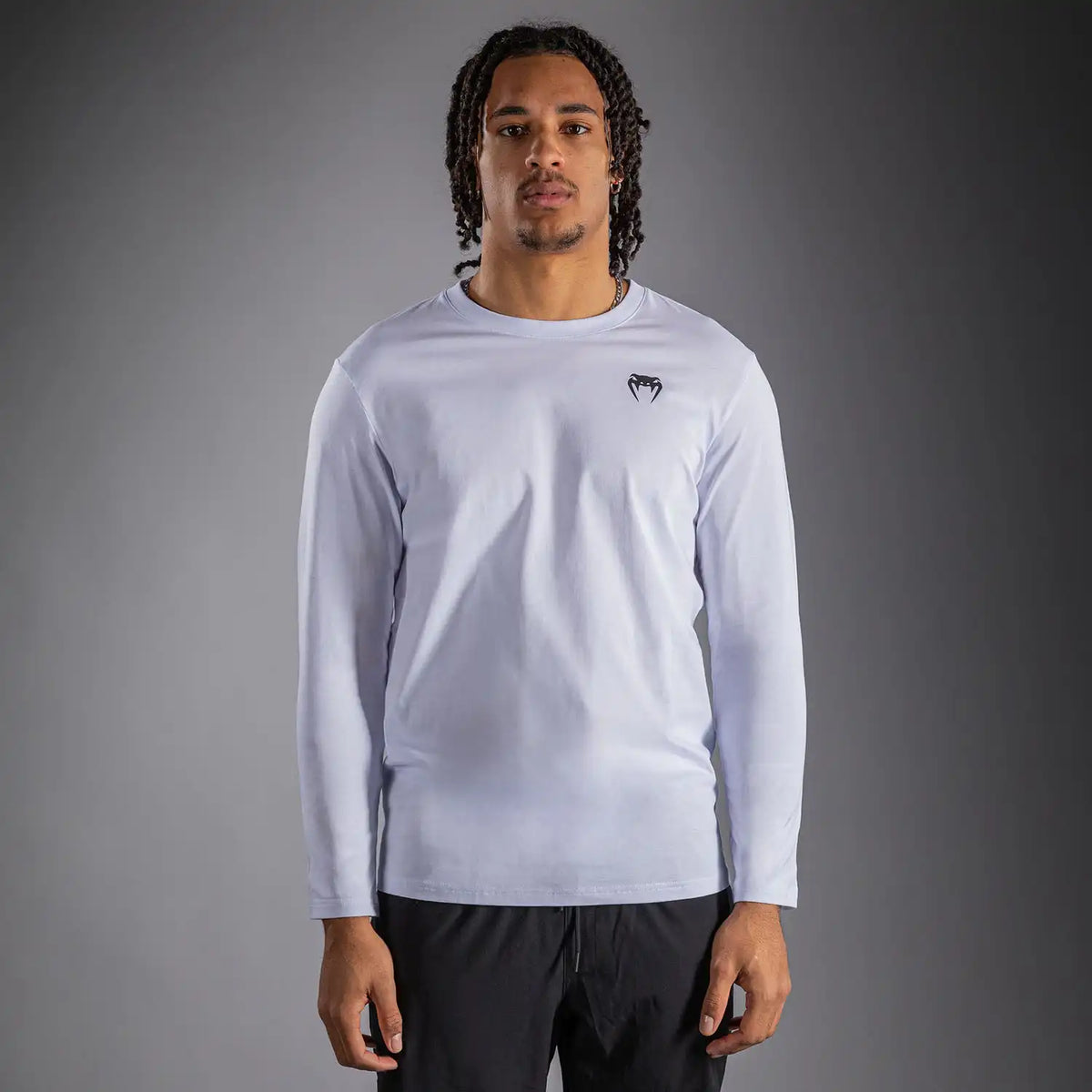 Venum Lineup Long Sleeve T-Shirt - White/Black