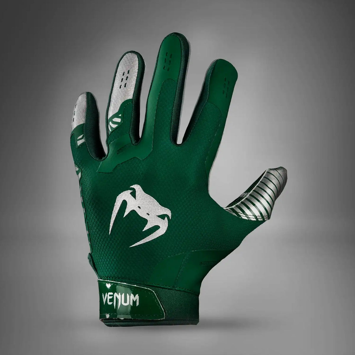 Venum Elite Football Gloves - Forest Green/Silver