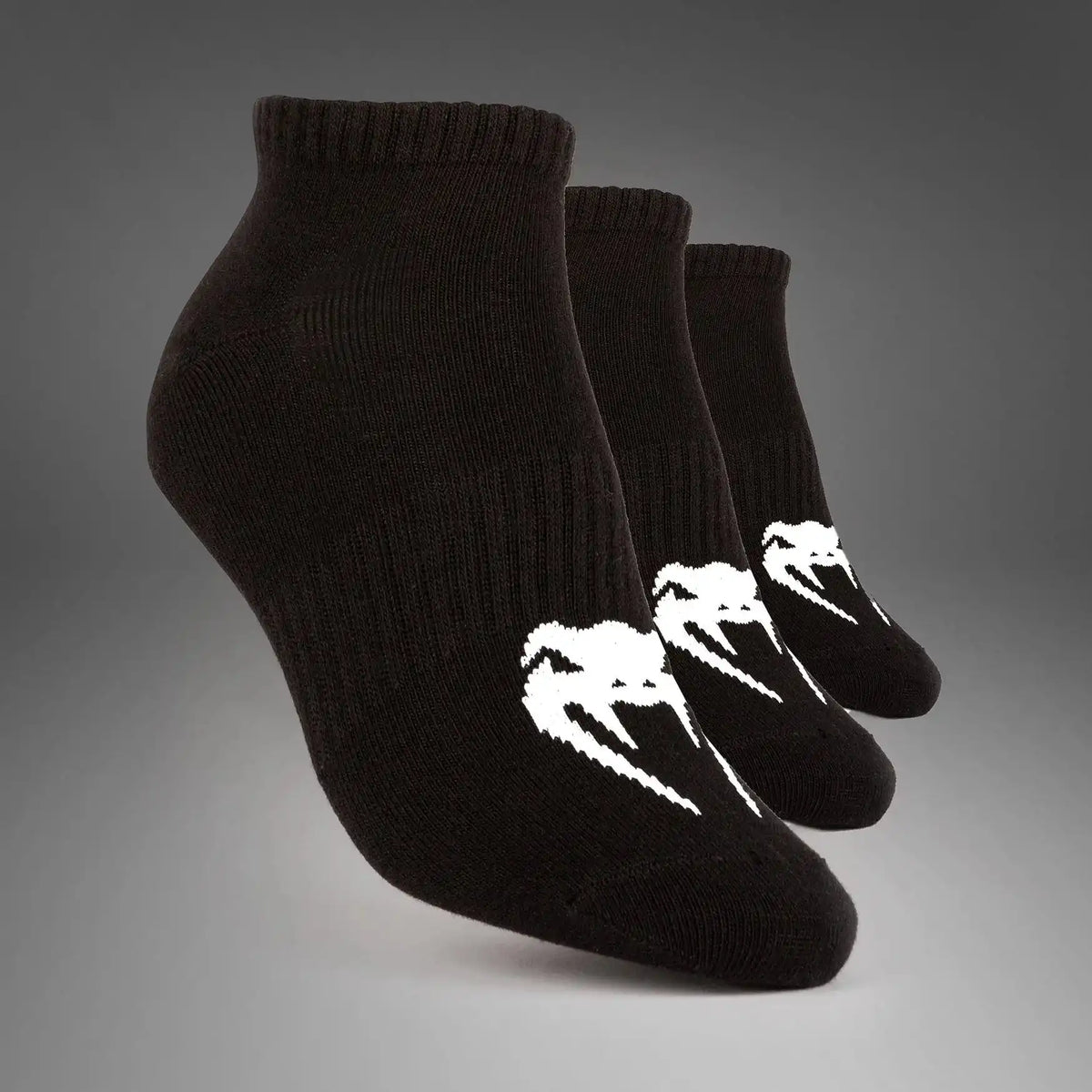 Venum Classic Footlet Sock - set of 3 - Black/White
