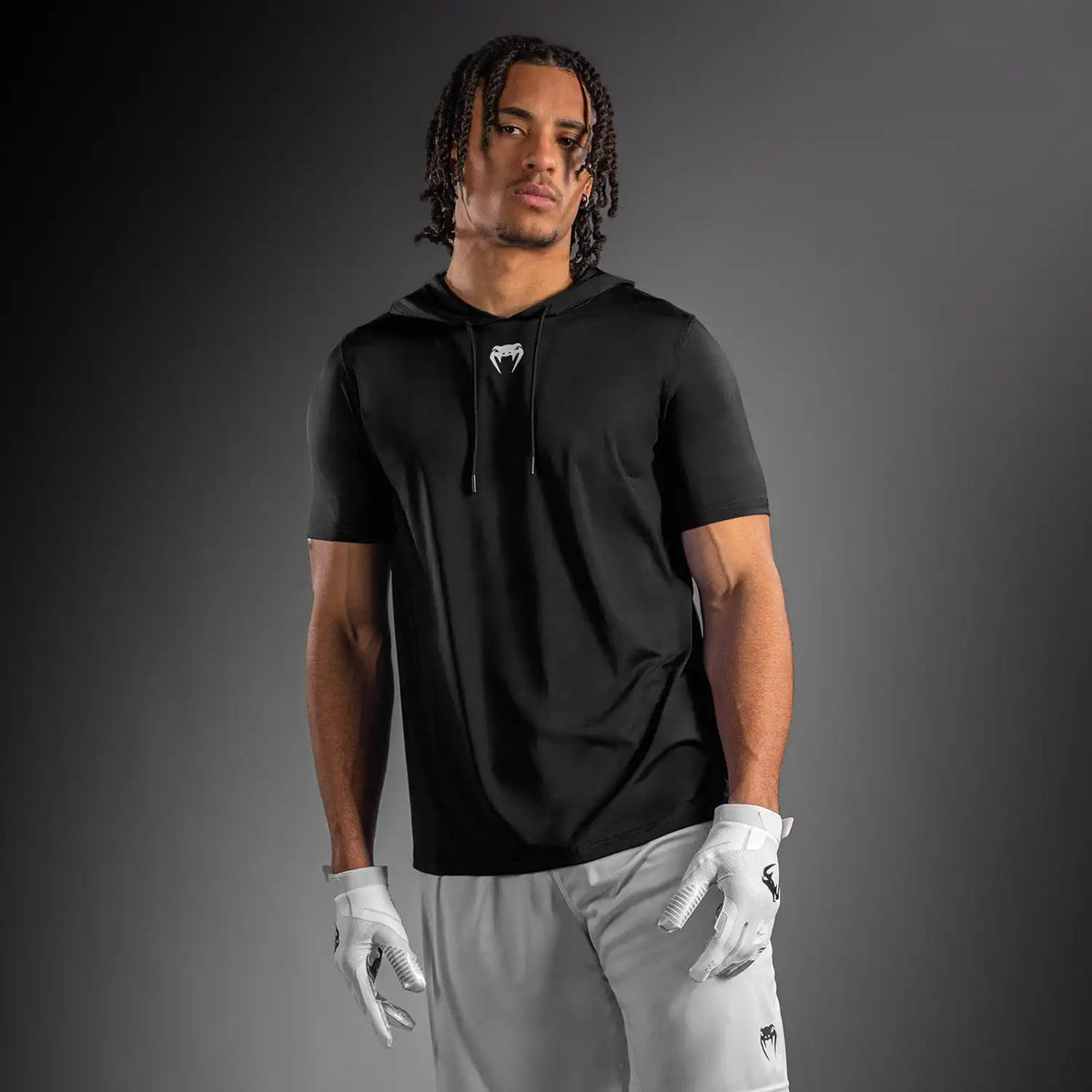 Venum Elite Personalized Short Sleeve Dry-Tech Hoodie - Black