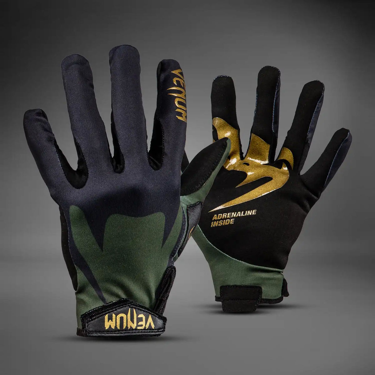 Venum MX Summer MX Gloves - Black/Green/Gold