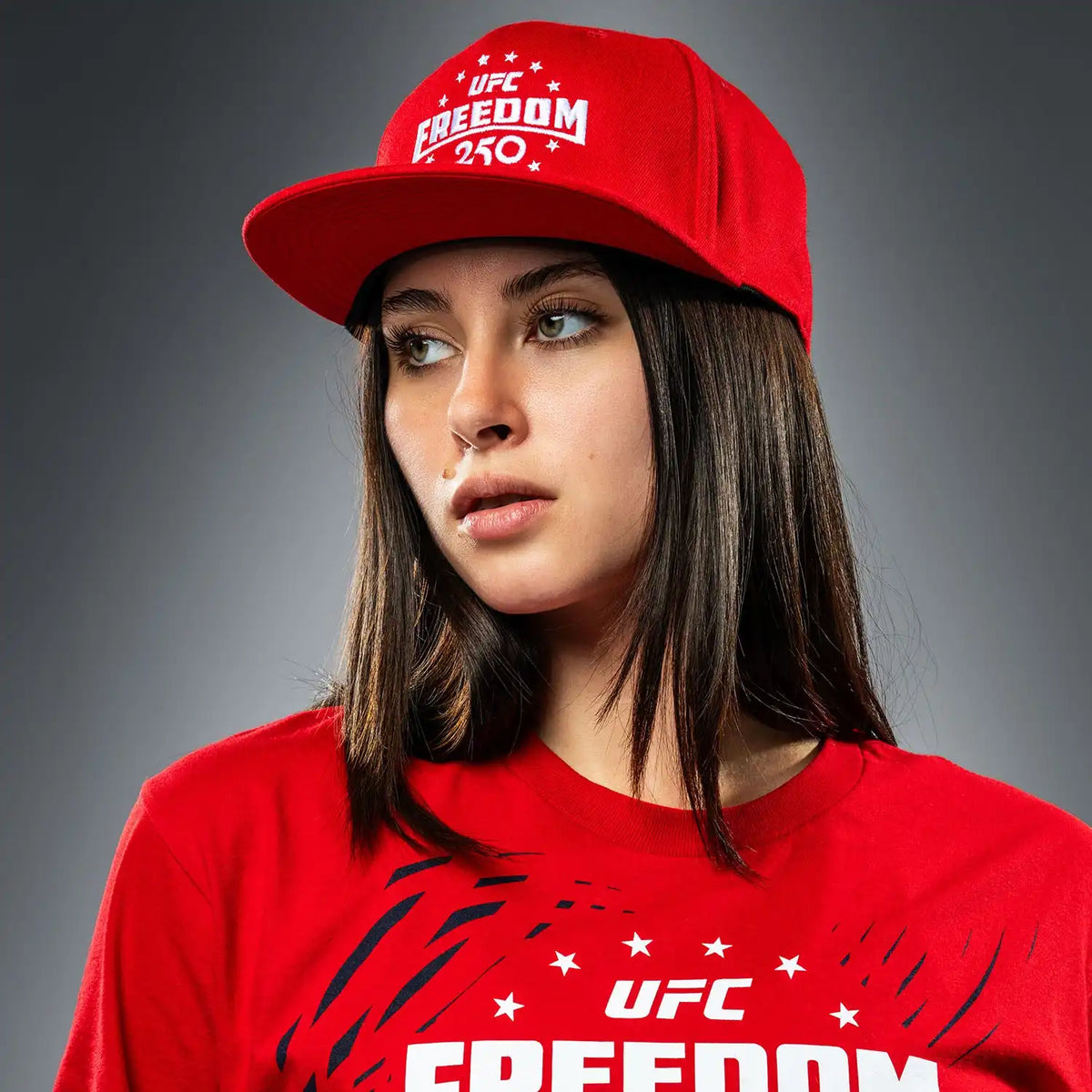 UFC Freedom 250 Official Weigh-In Tshirt - Red