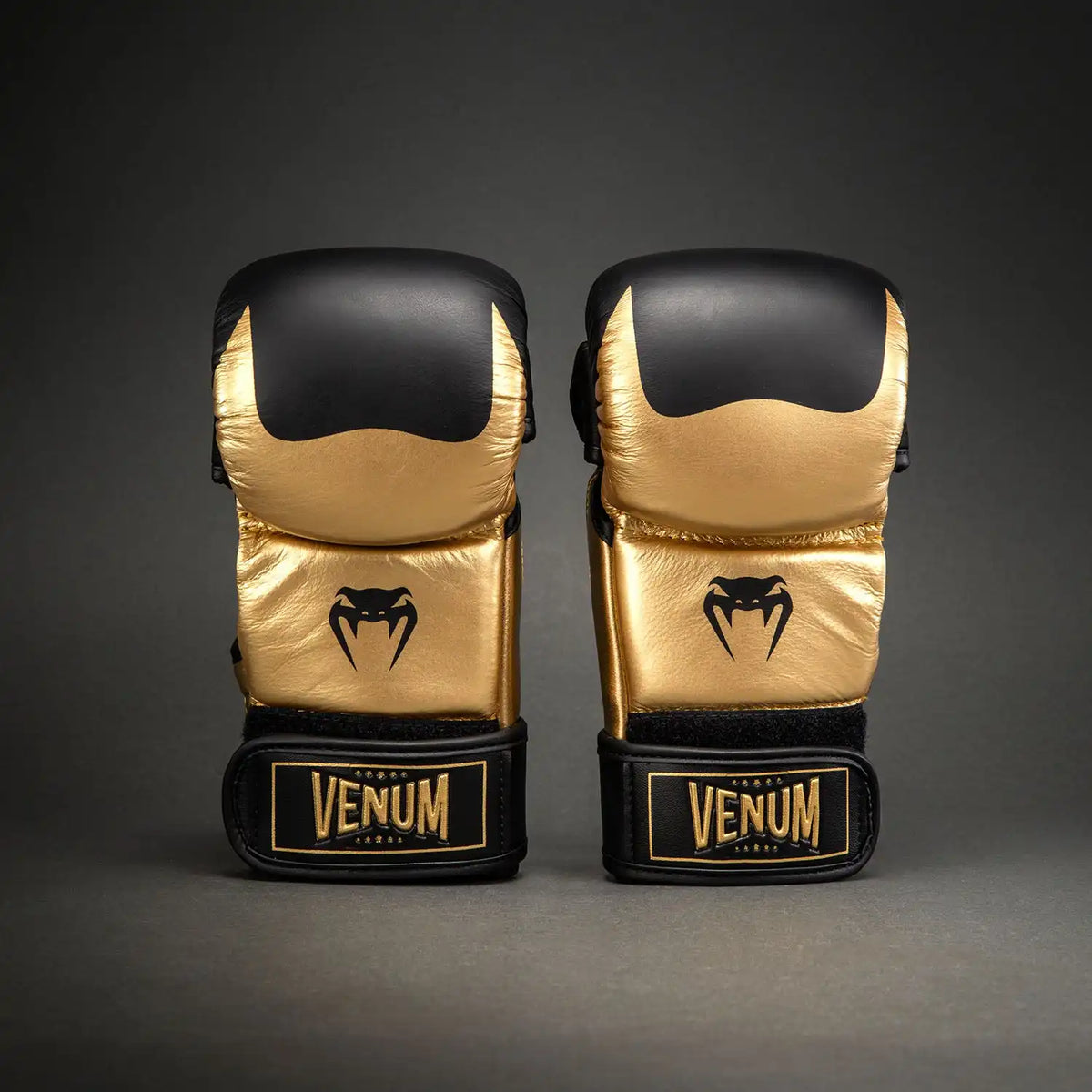 Venum Attack 2.0 Sparring Gloves Leather - Gold/Black