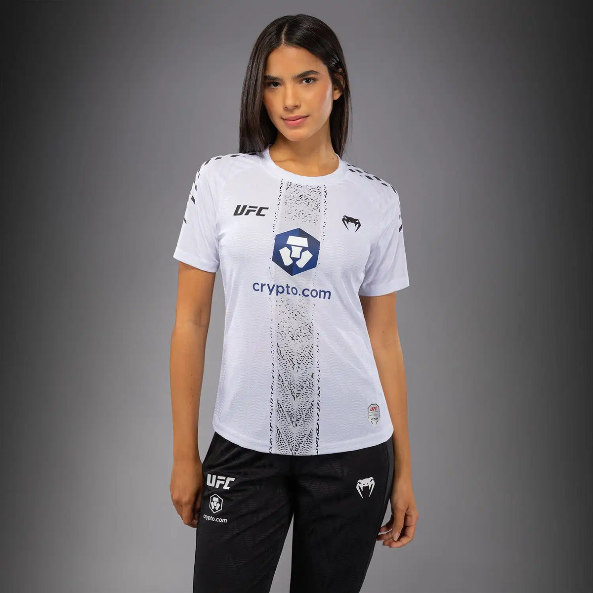 Women's UFC Zenith by Venum White Authentic Fight Night Walkout Jersey Personalized -Makhachev