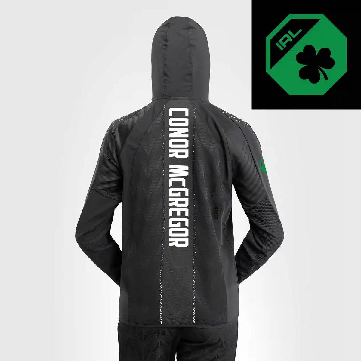 Women's UFC Zenith by Venum Black Authentic Fight Night Walkout Hoodie personalized -Conor McGregor
