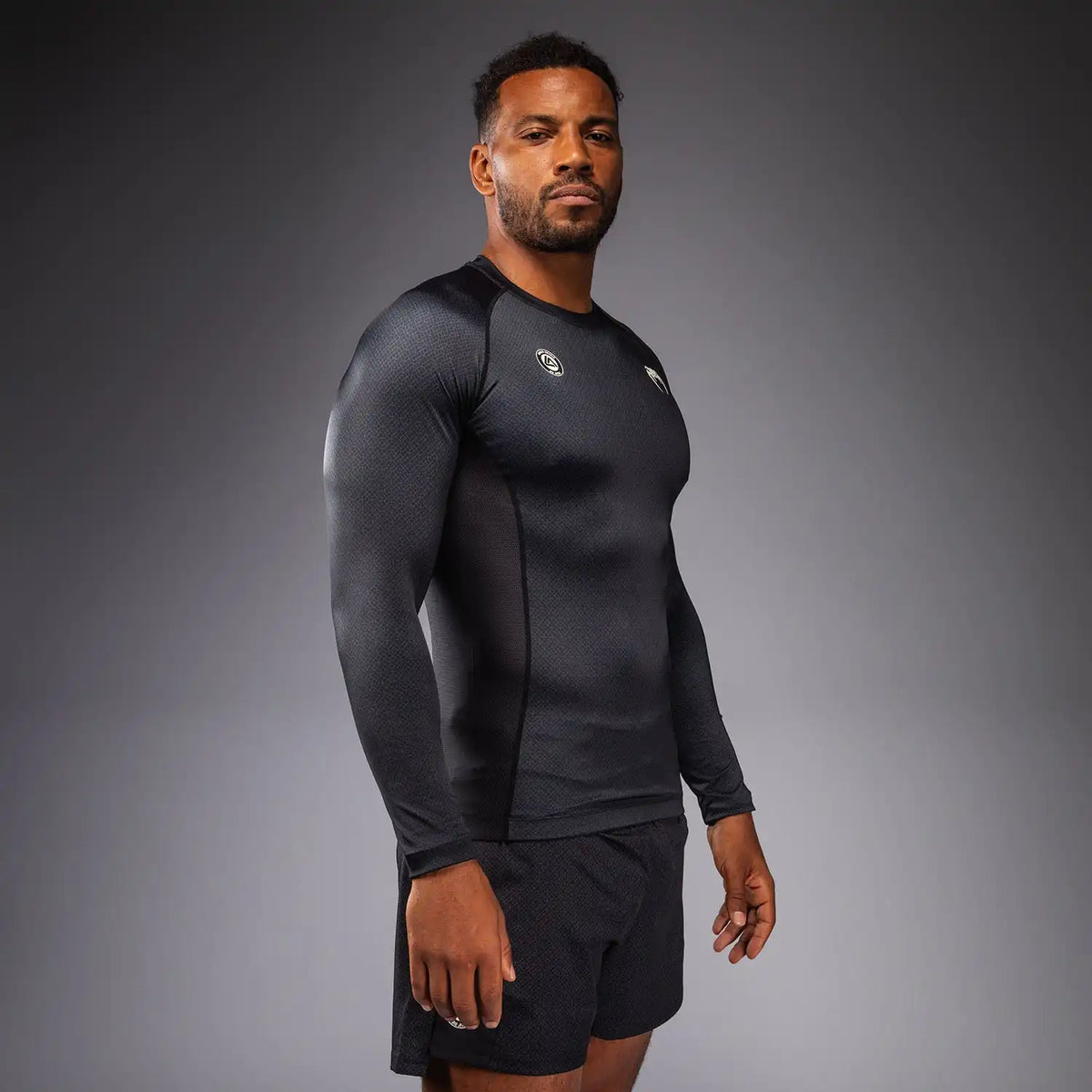 Venum x Roger Gracie Academy Long Sleeve Rashguard - Black