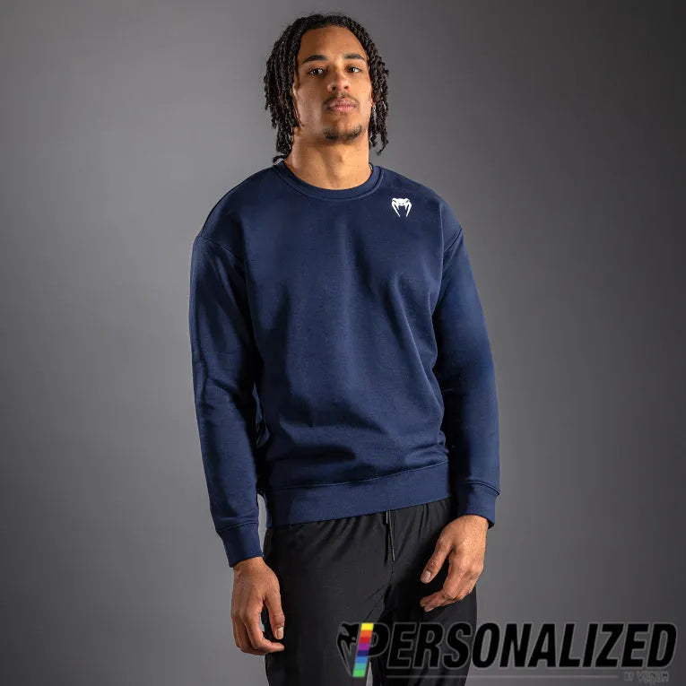 Venum Lineup Personalized Fleece Crew Navy - Blue/White