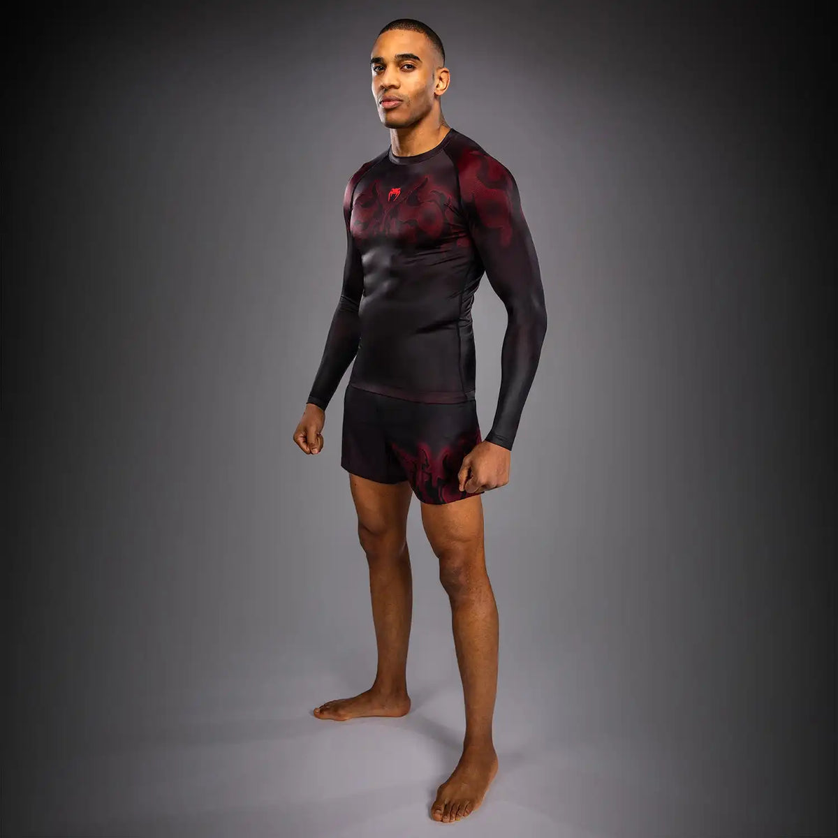 Venum Spectre Long Sleeve Rashguard - Black/Red