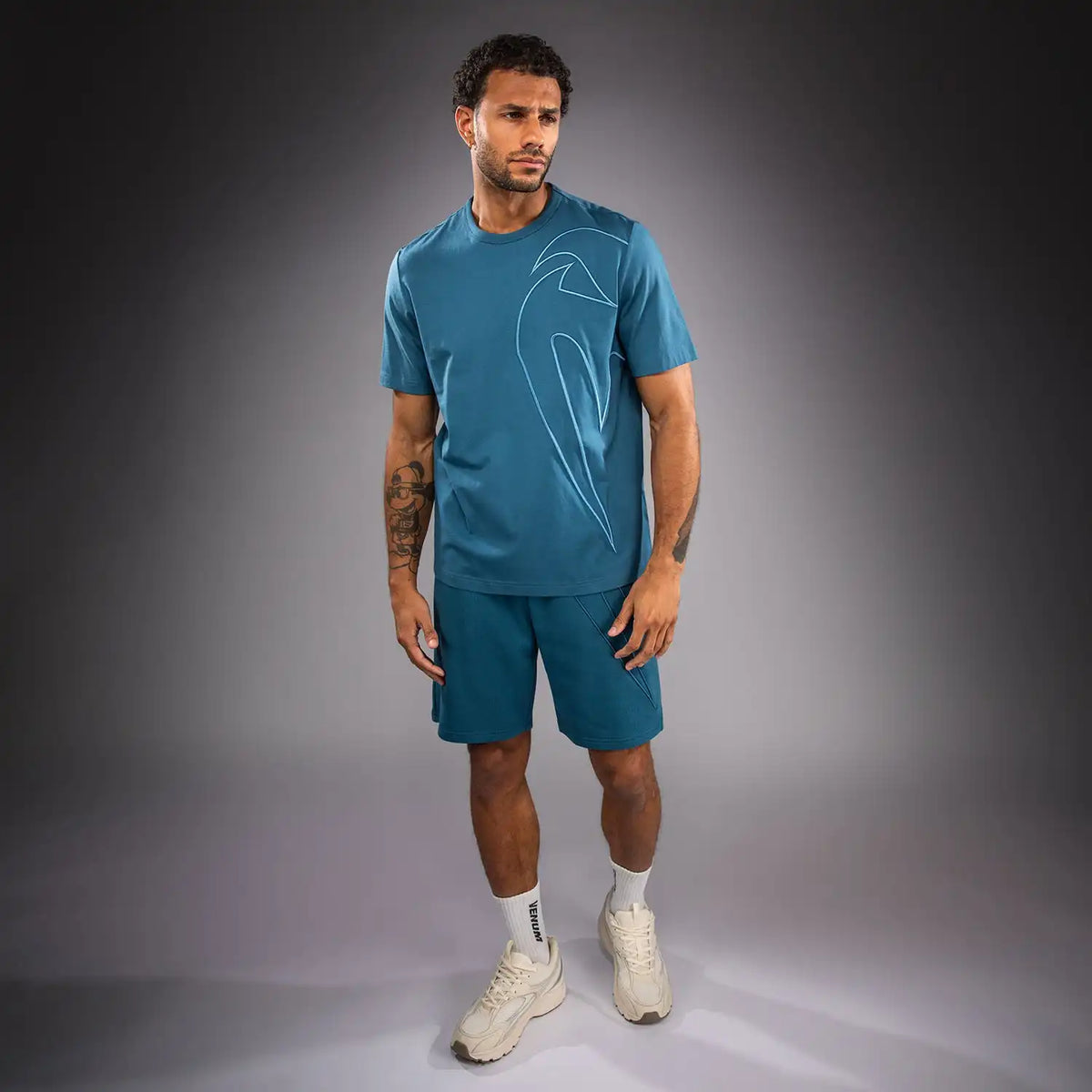 Venum Giant 3D Cotton T-Shirt - Ocean Blue