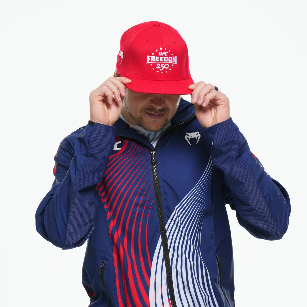 Official UFC Freedom 250 Personalized Authentic Fight Night Cap - Red