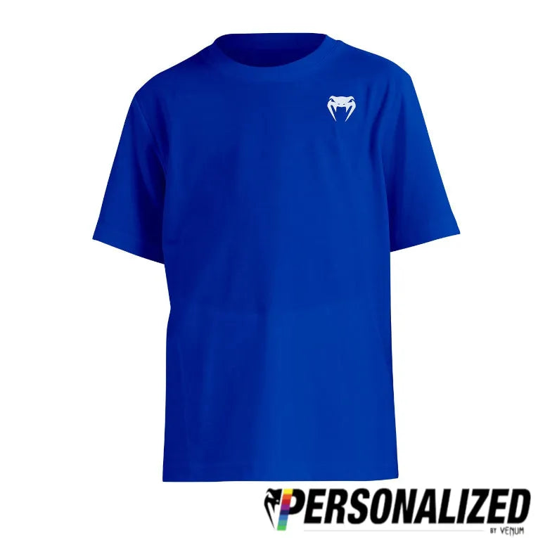 Venum Lineup Youth Personalized Short Sleeve T-Shirt - Royal Blue/White