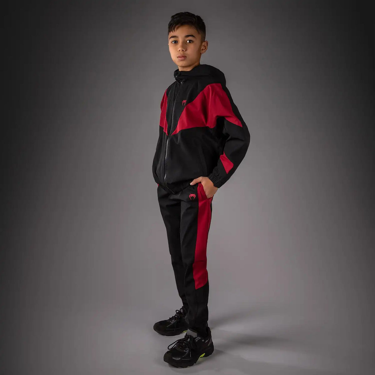 Venum Vectra Kids Track Jacket - Black/Red