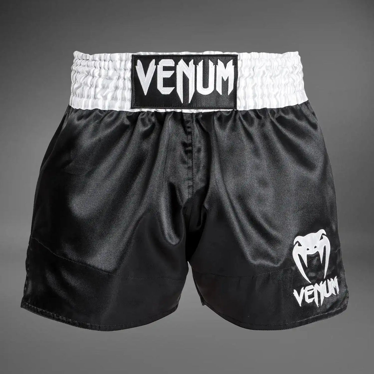 Venum Classic - Muay Thai Short Black/White/White