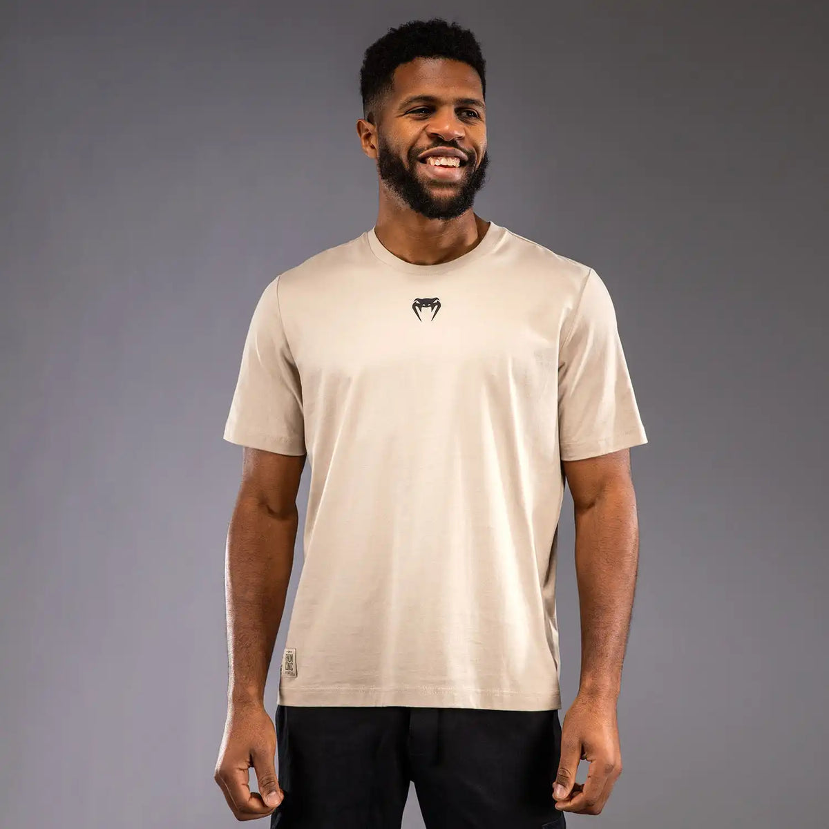 Venum Fight Icon Cotton T-Shirt - Beige