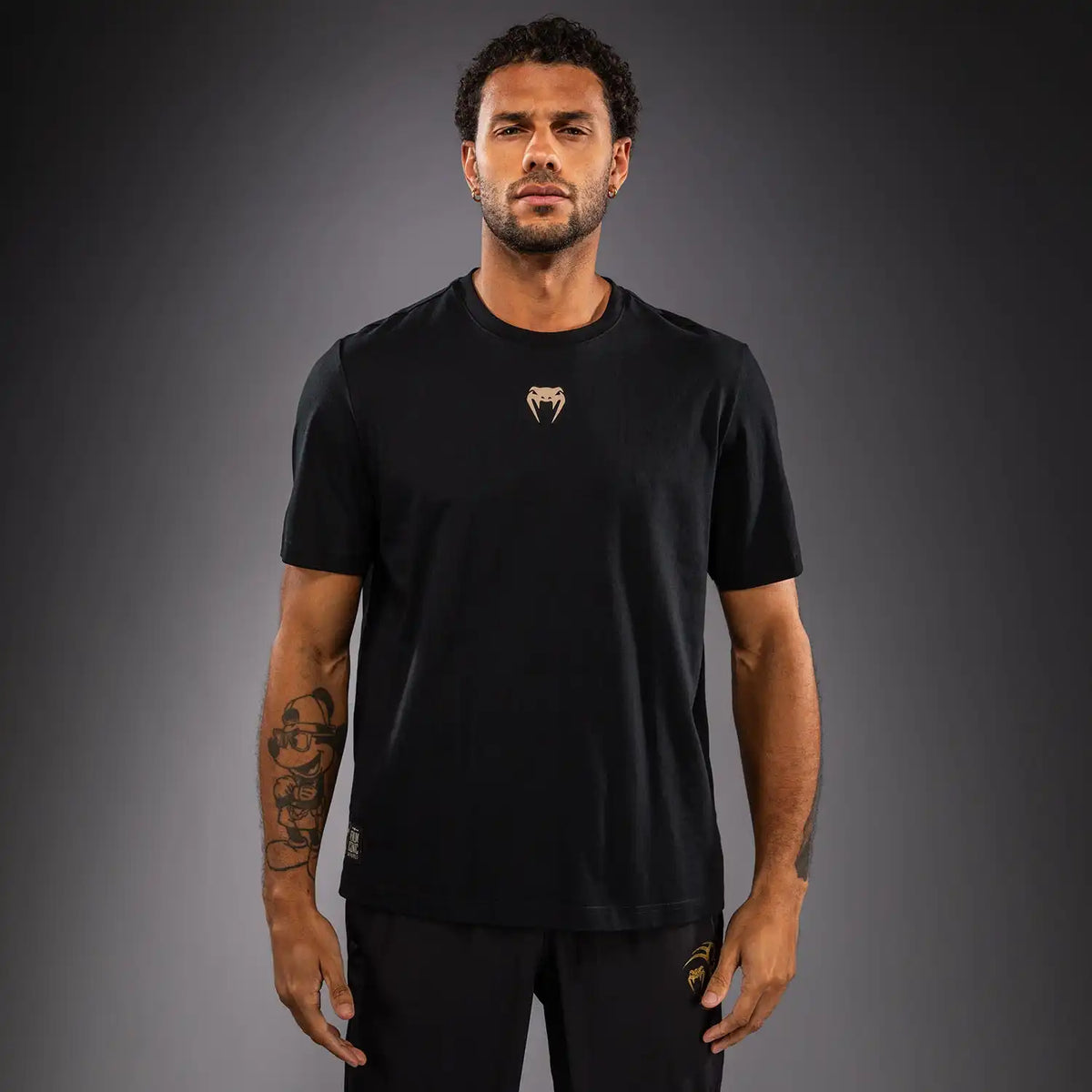 Venum Fight Icon Cotton T-Shirt - Black