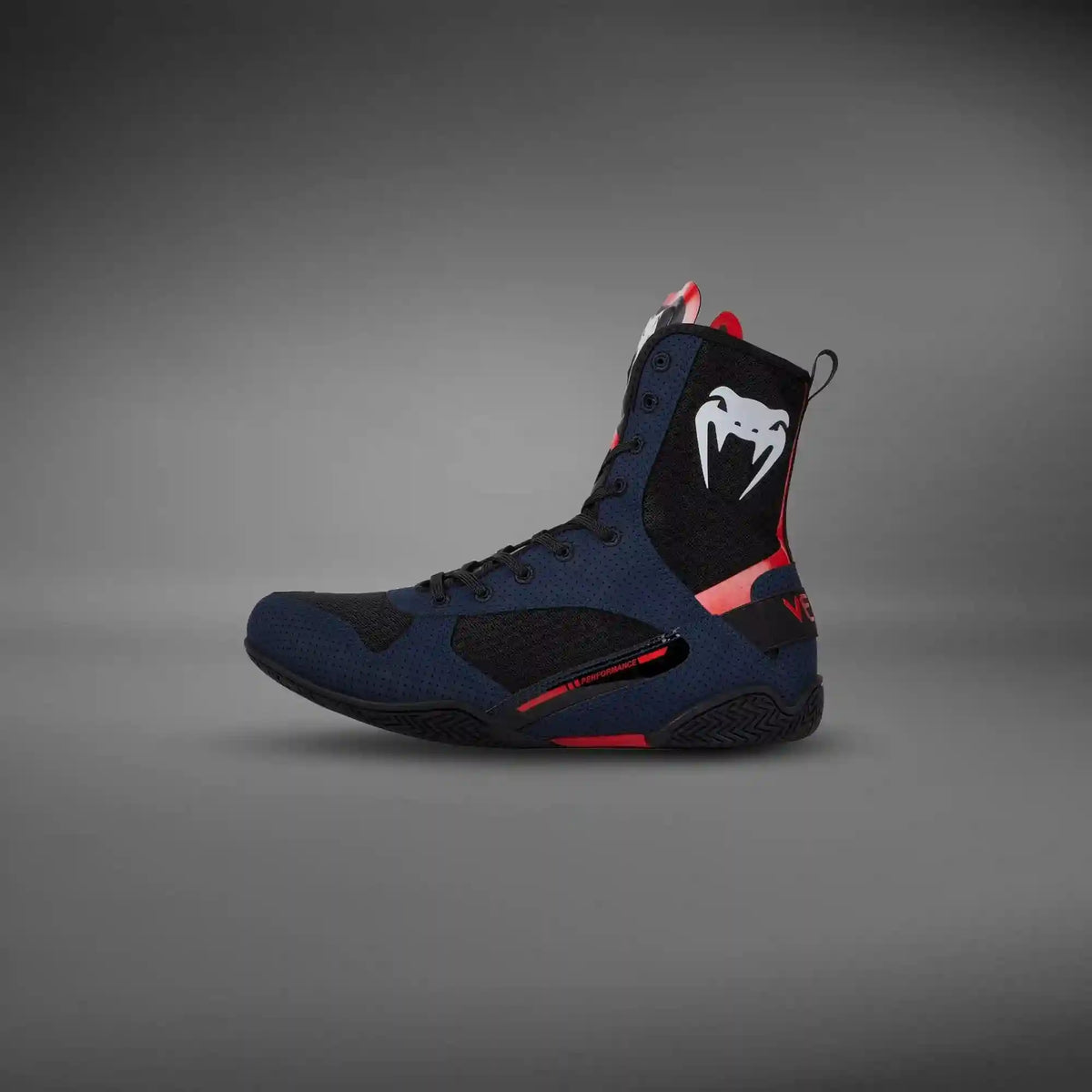 Venum Elite Boxing Shoes - Navy/Black/Red