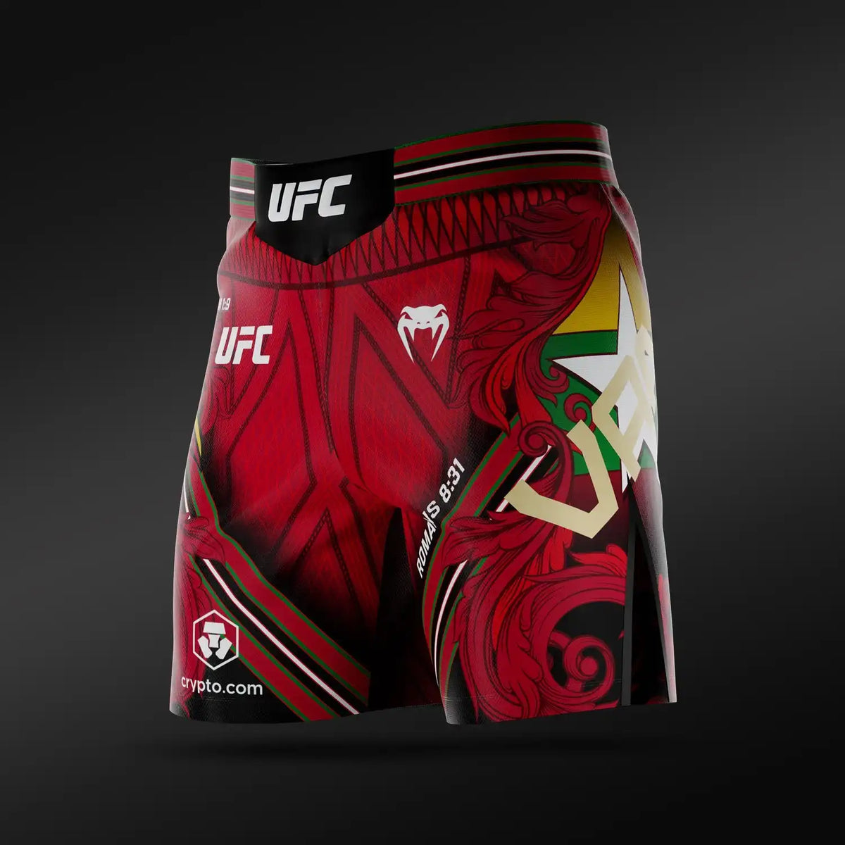 Men’s UFC Adrenaline Unrivaled by Venum Red Josh Van Short Fit Fight Short