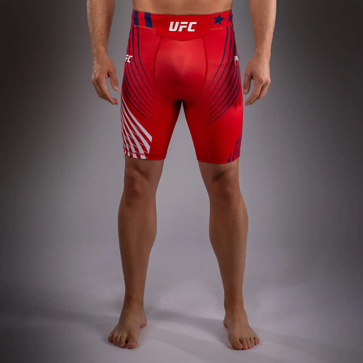Men's Official UFC Freedom 250 by Venum Red Personalized Authentic Fight Night Vale Tudo Short