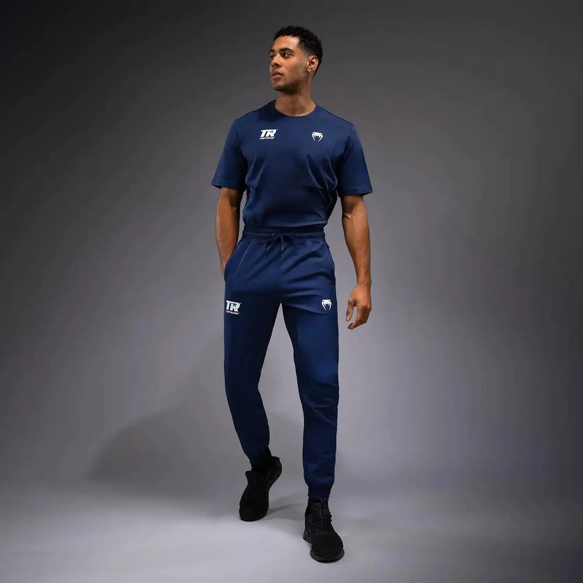 Venum x Top Rank Original Men's Performance Joggers - Navy Blue