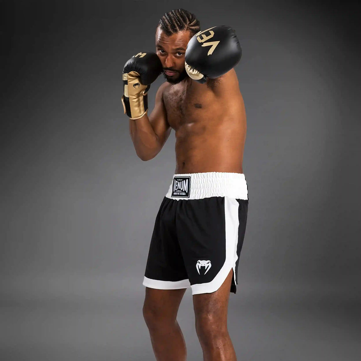 Venum Classic Boxing Shorts - Black/White