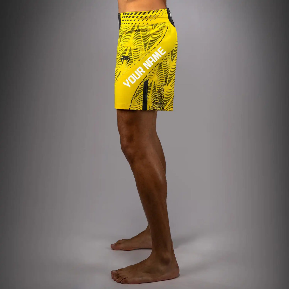 Men's UFC Zenith by Venum Yellow Authentic Fight Night Short Fit Fight Short Personalized
