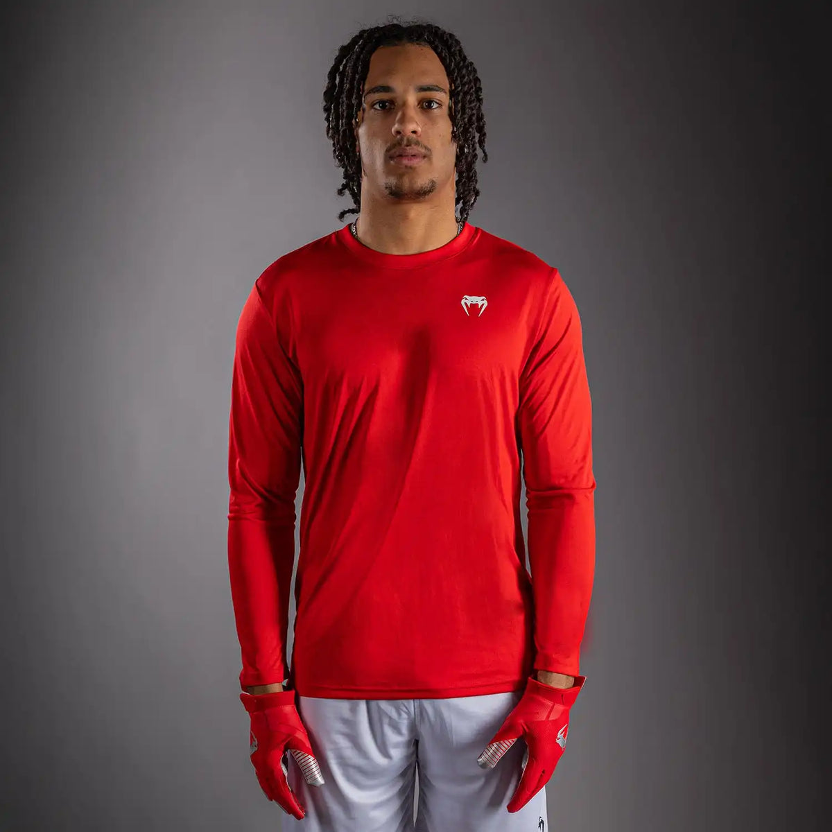 Venum Lineup Performance Long Sleeve T-Shirt - Red/White