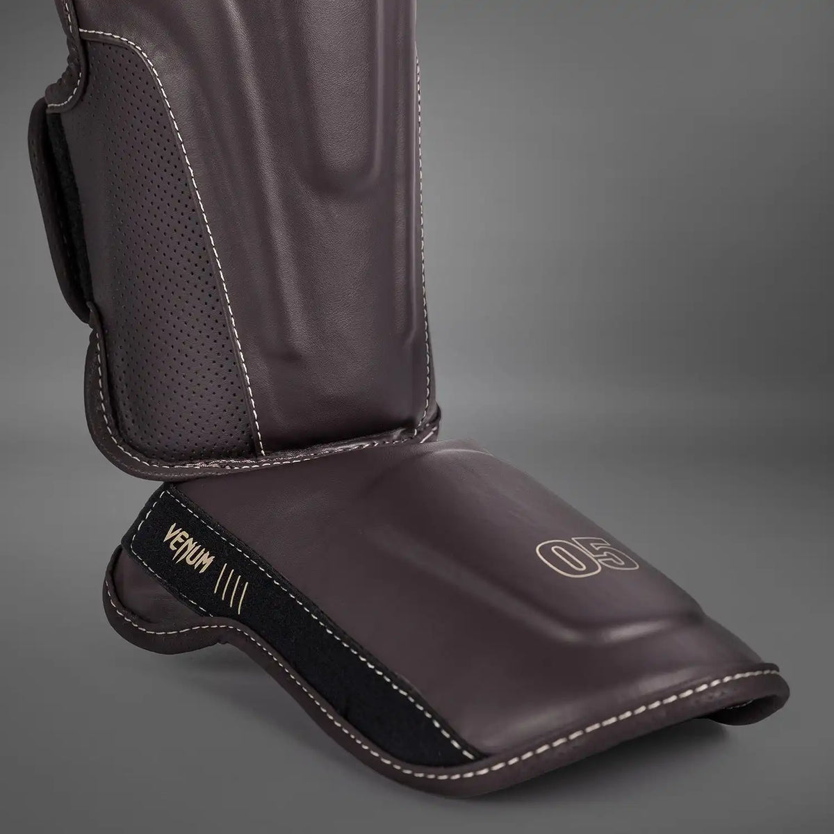 Venum Impact Evo Shin Guards - Chocolate