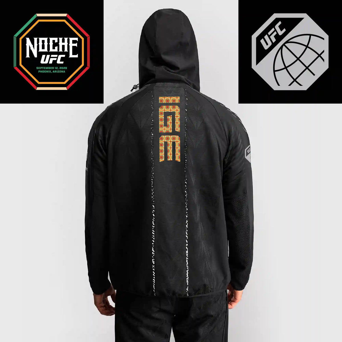 Men’s UFC Zenith by Venum Black Authentic Noche UFC Fight Night Walkout Hoodie - Dan Ige