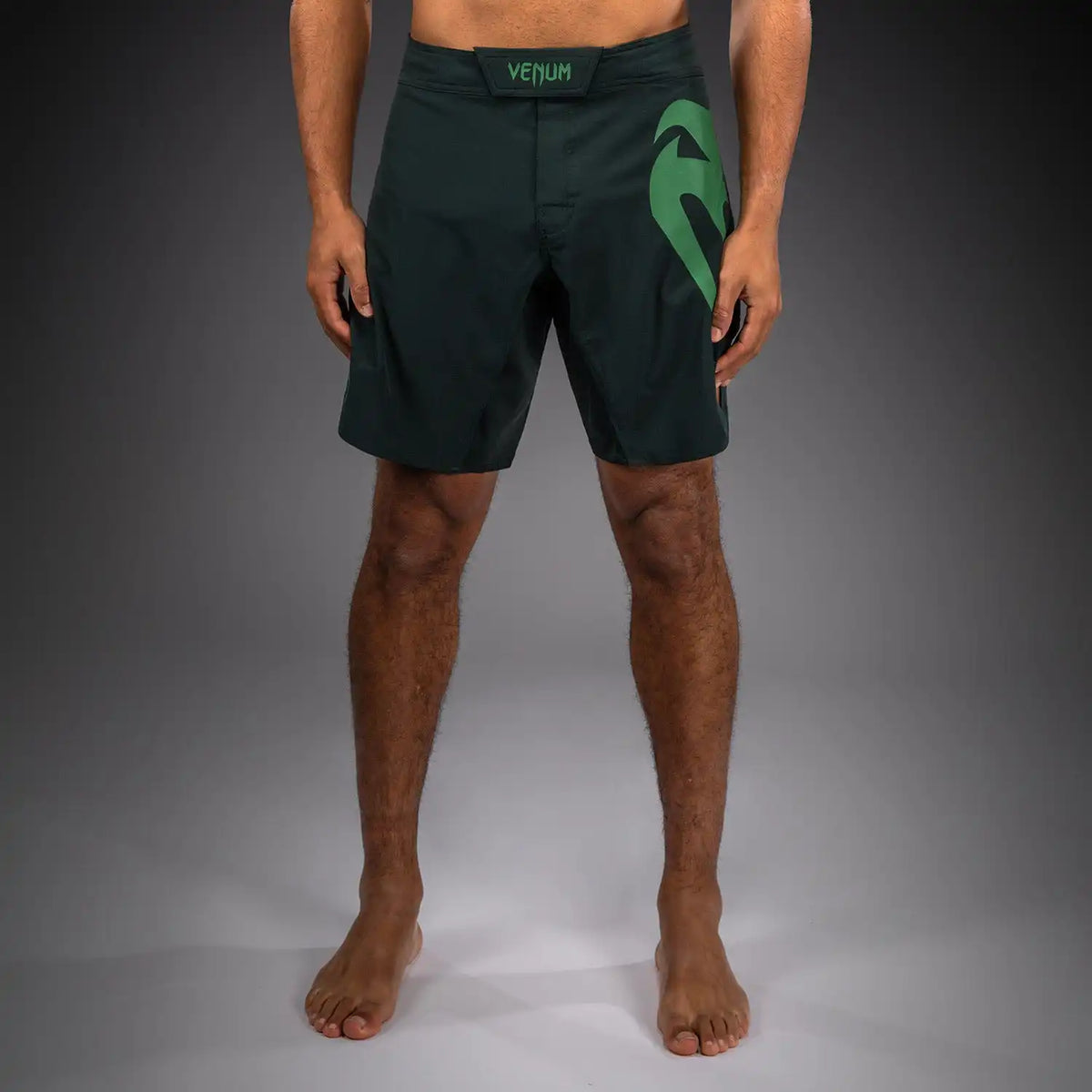 Venum Light 5.0 Fightshorts - Forest Green/Light Green