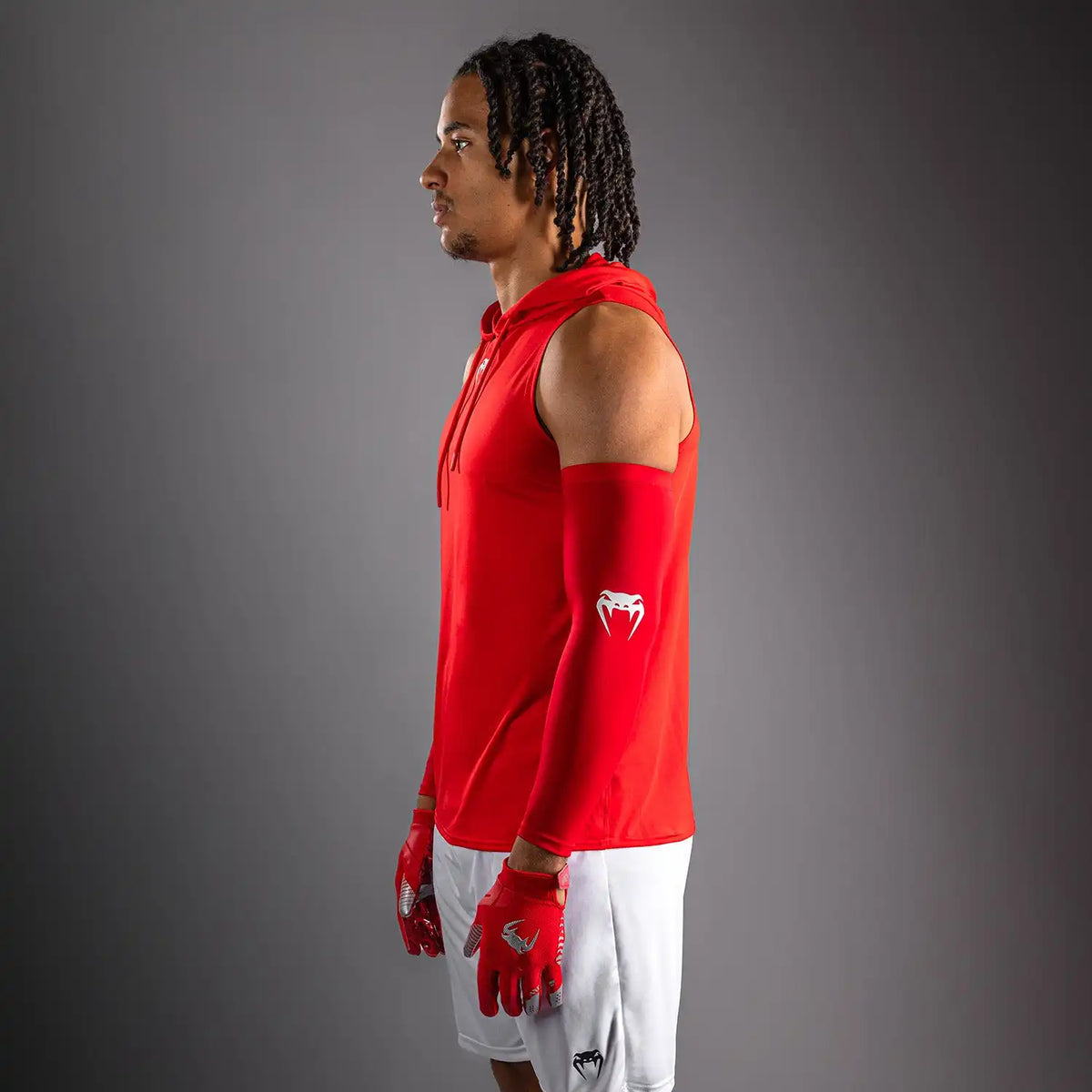 Venum Elite Personalized Sleeveless Dry-Tech Hoodie - Red