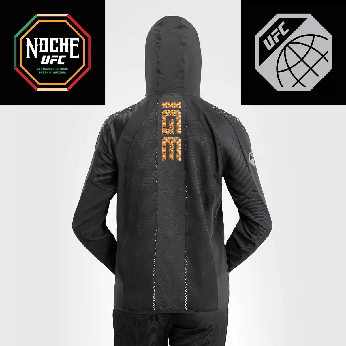 Women's UFC Zenith by Venum Black Authentic Noche UFC Fight Night Walkout Hoodie - Dan Ige
