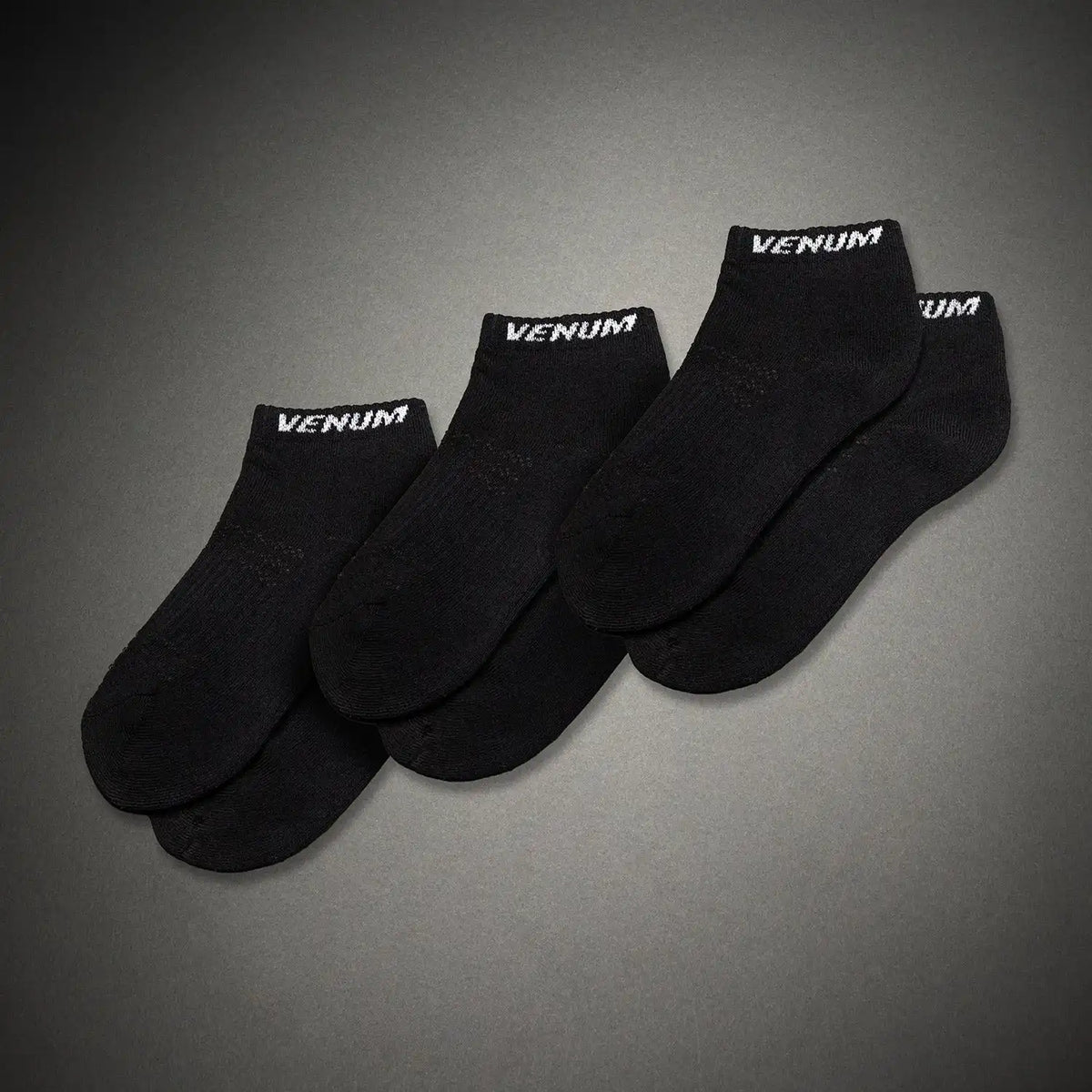 Venum Essential Ankle Socks (Set of 3 pairs) - Black/White