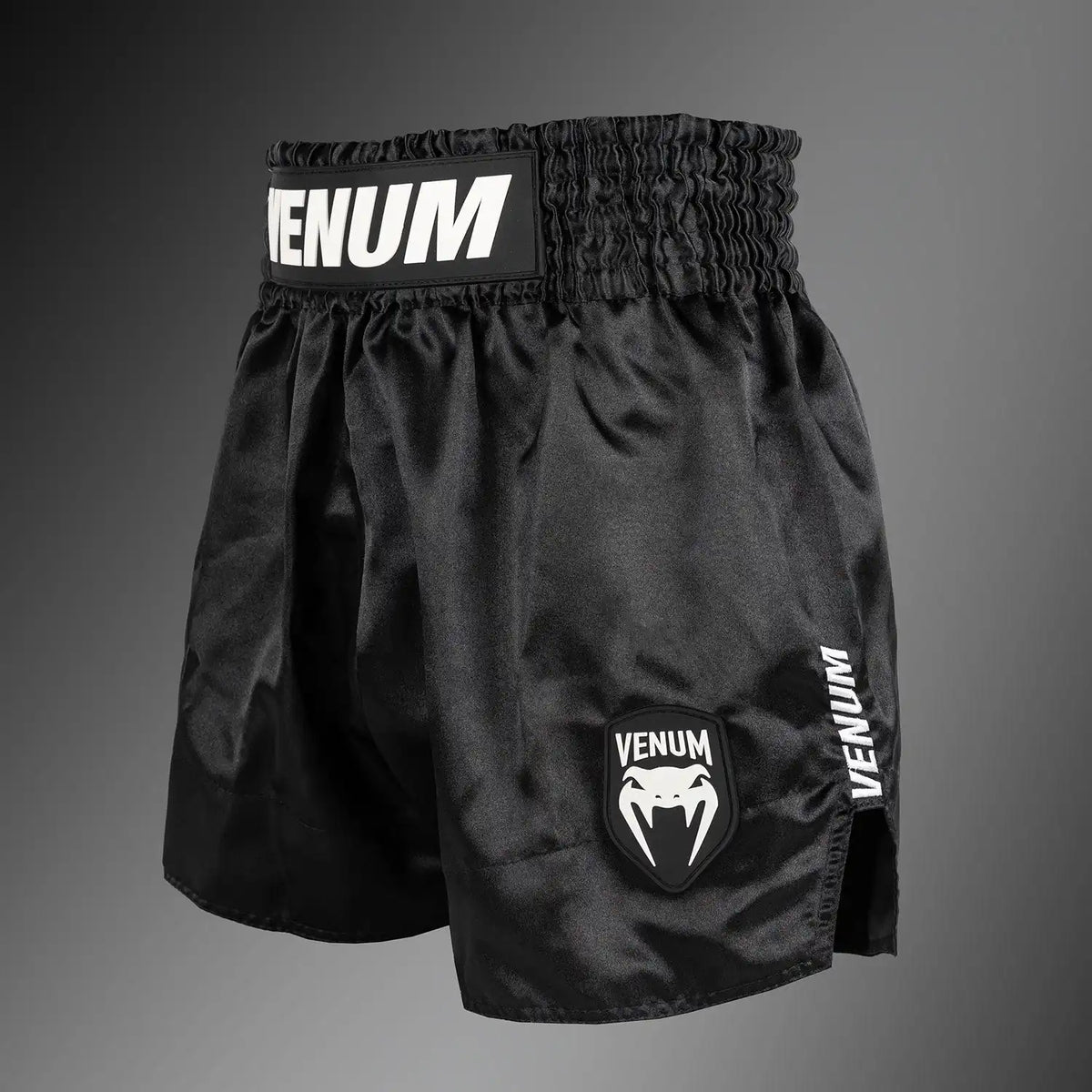 Venum Classic Evo Muay Thai Shorts - Black/White