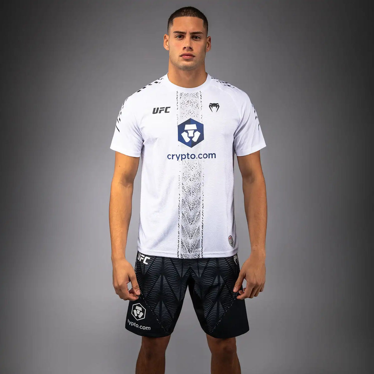 Men's UFC Zenith by Venum White Authentic Fight Night Walkout Jersey Personalized -Makhachev