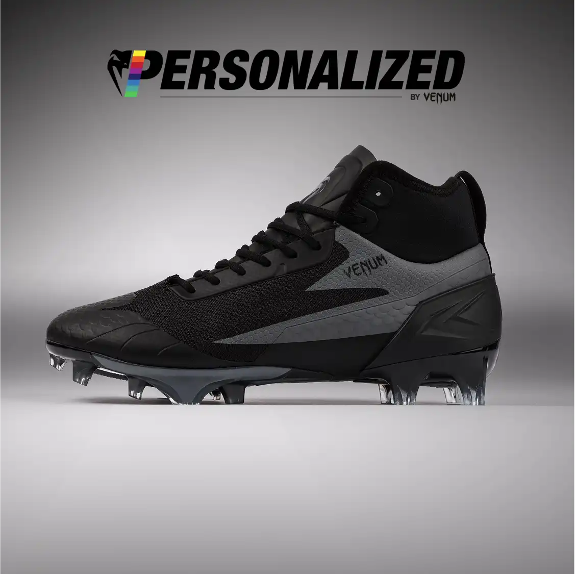Venum Personalized Elite Football Cleats - Black/Black