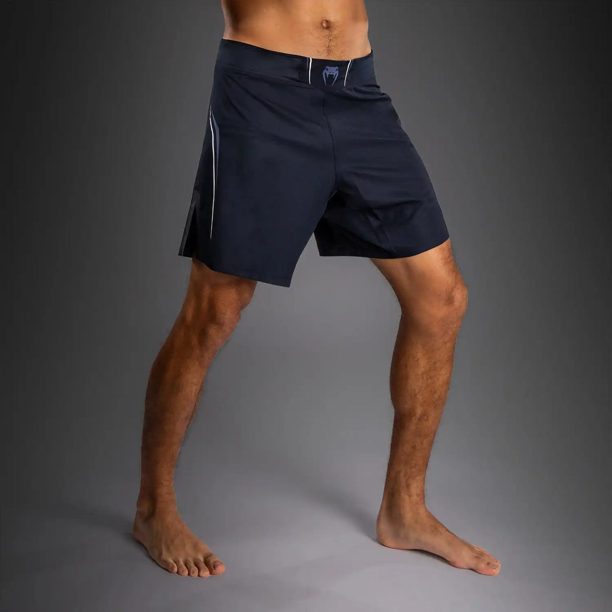 Venum G-Core Fight Shorts - Navy Blue/White