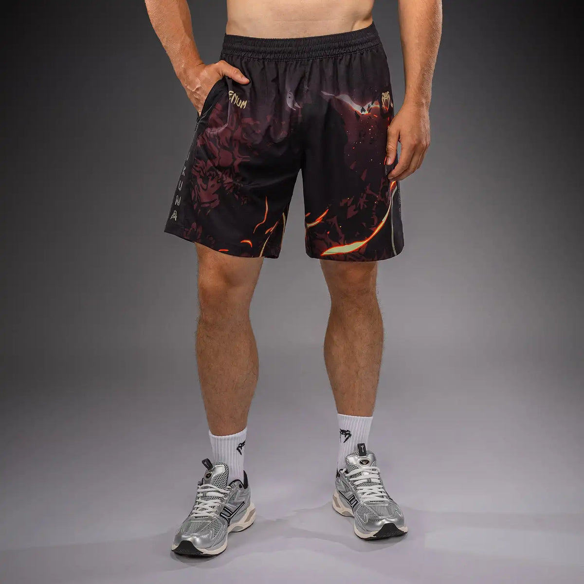 Jujutsu Kaisen x Venum Sukuna Training Shorts - Black/Beige