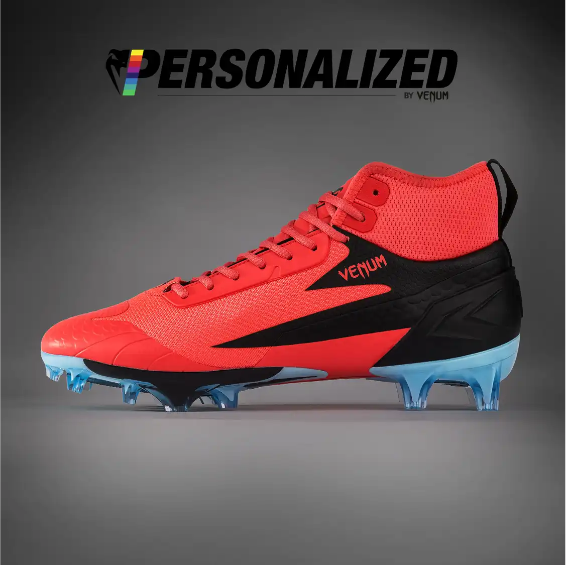 Venum Personalized Elite Football Cleats - Mango/Black