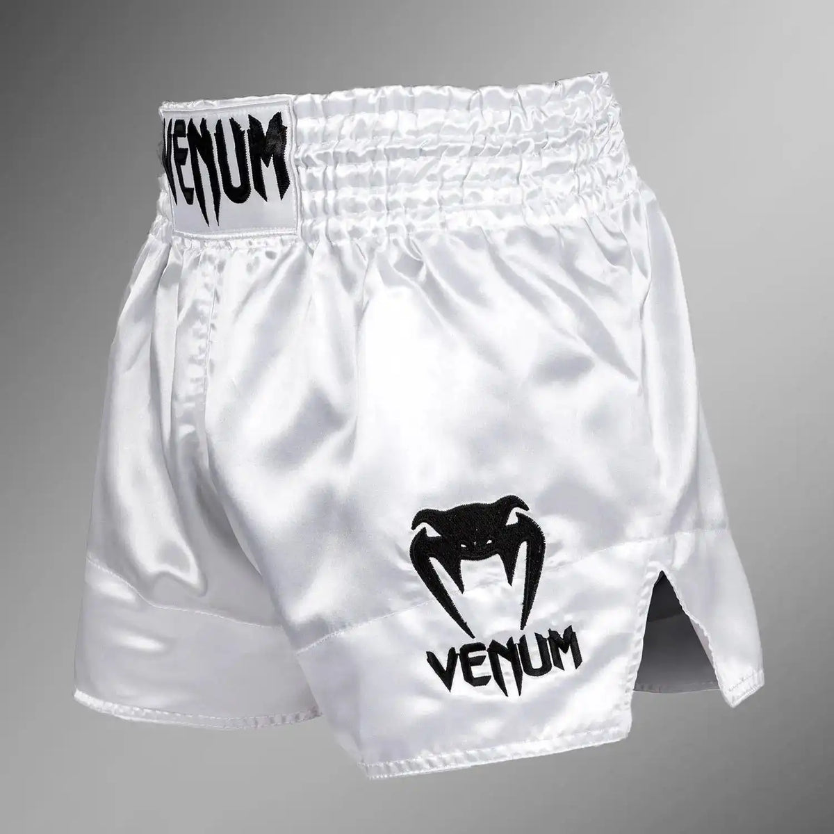 Venum Classic Muay Thai Shorts - White/Black
