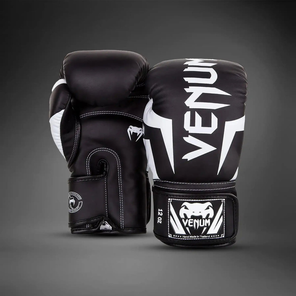 Venum Elite Boxing Gloves - Black/White