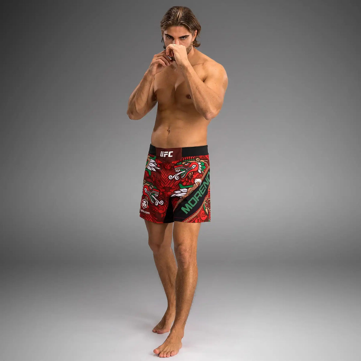 Men’s UFC Unrivaled by Venum Red Brandon Moreno Short Fit Fight Short