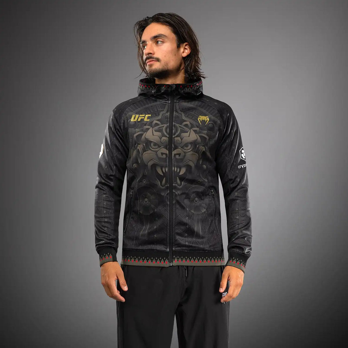 Men’s Noche UFC 2.0 By Venum Black Authentic Fight Night Walkout Personalized Hoodie