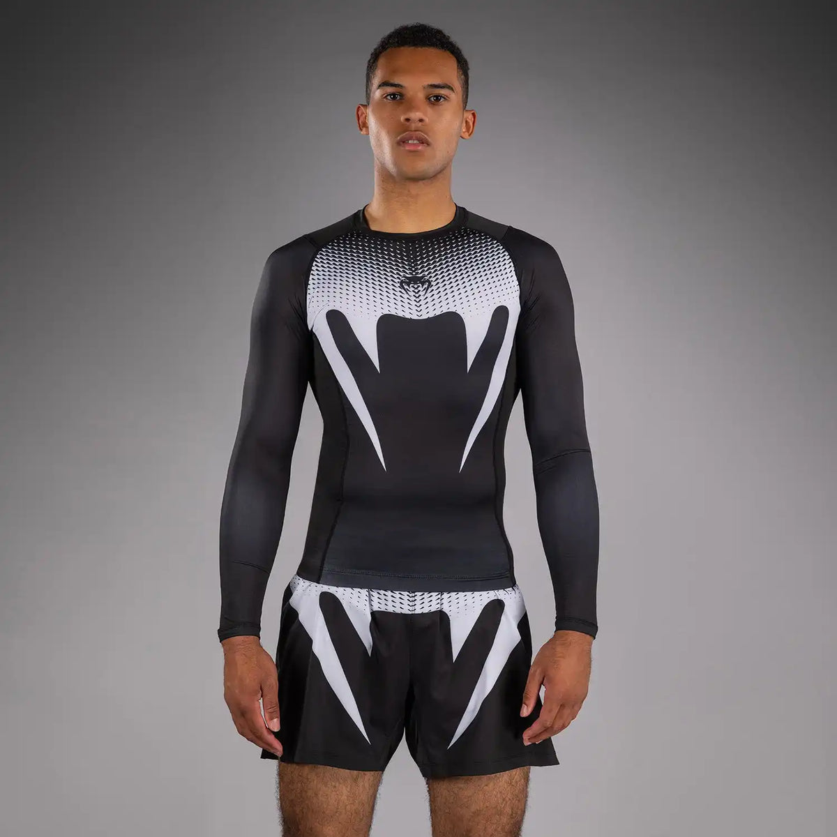 Venum No Gi Rashguards - Black/White