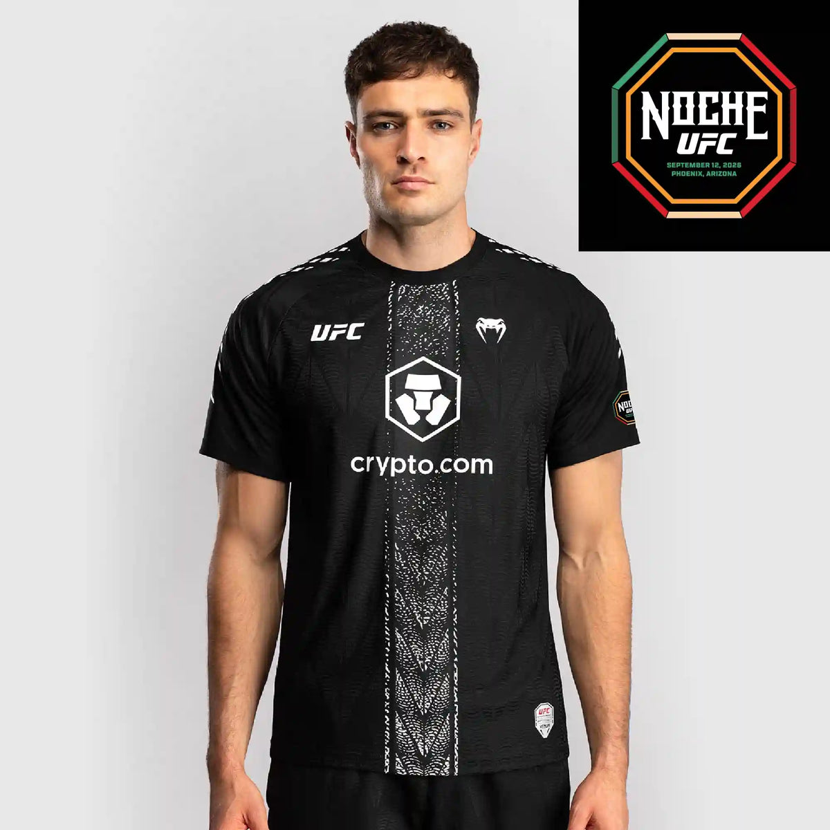 Men's UFC Zenith by Venum Black Authentic Noche UFC Fight Night Walkout Jersey - Personalized