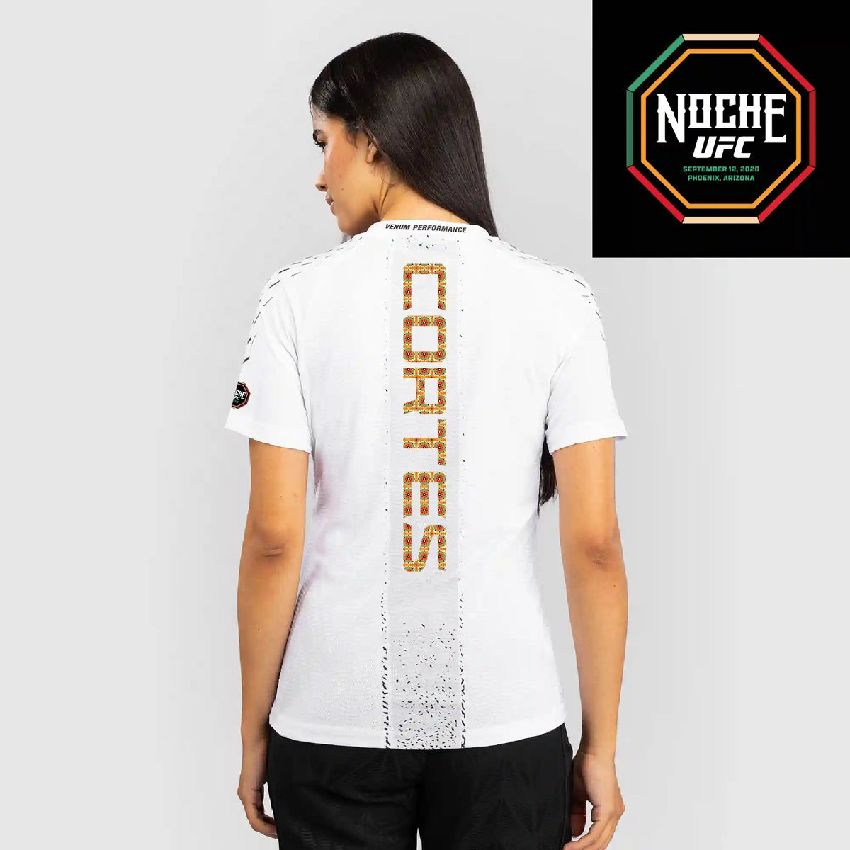 Women's UFC Zenith by Venum White Authentic Noche UFC Fight Night Walkout Jersey - Waldo Cortes Acosta