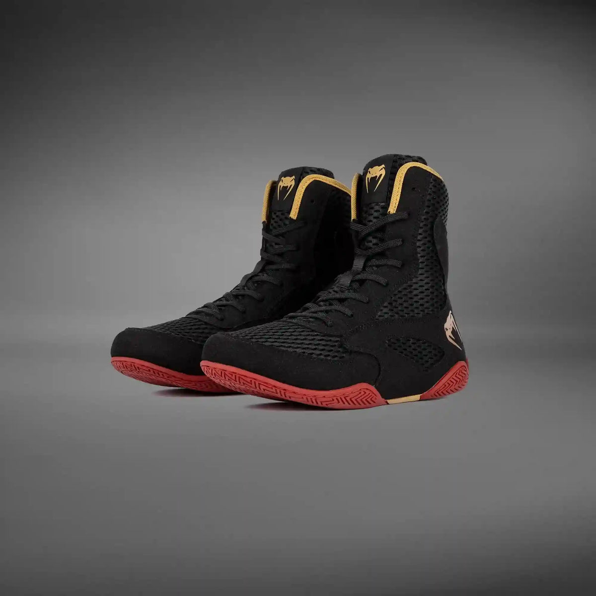 Venum Contender Boxing Shoes - Black/Gold/Red