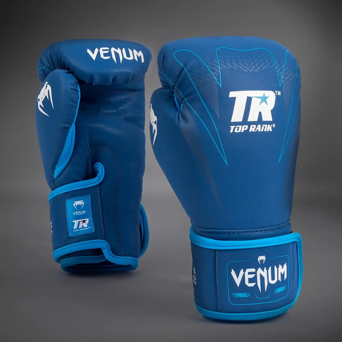 Venum x Top Rank Original Impact Boxing Gloves - Navy Blue