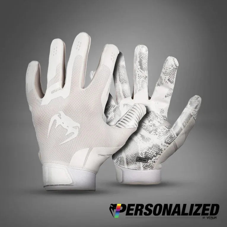 Venum Elite Personalized Football Gloves - White/White